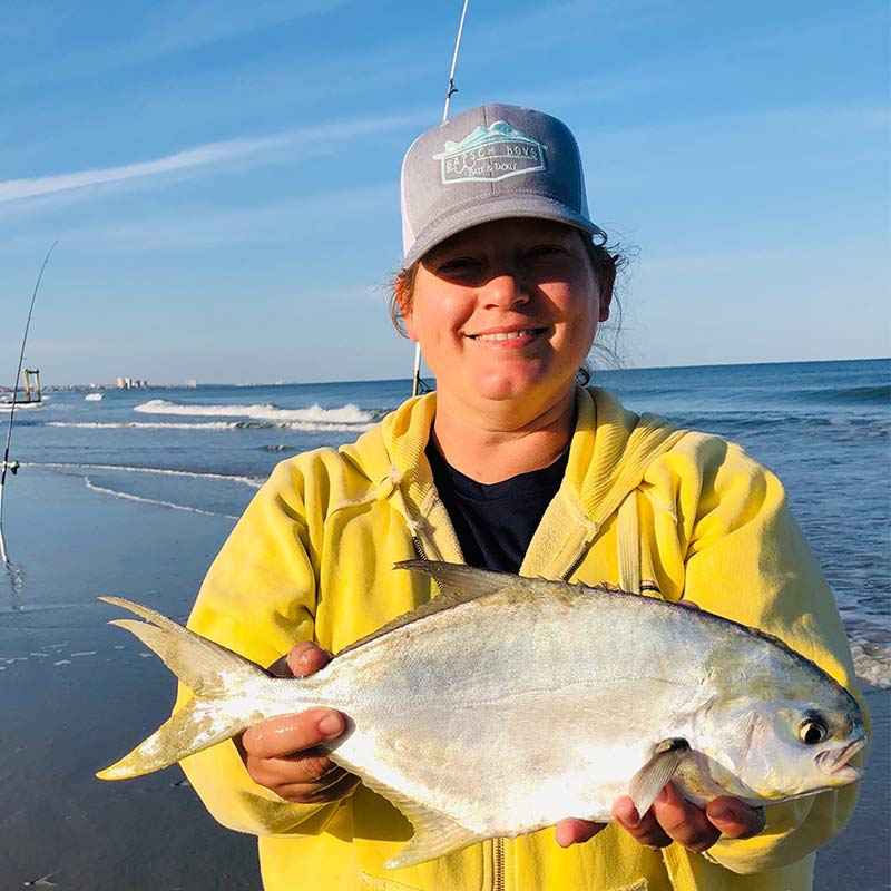 Kelly Baisch with a nice pompano