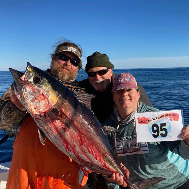 Captain Jay Baisch and co. with the big tuna