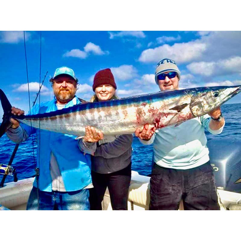 Captain J and co with a big wahoo caught yesterday