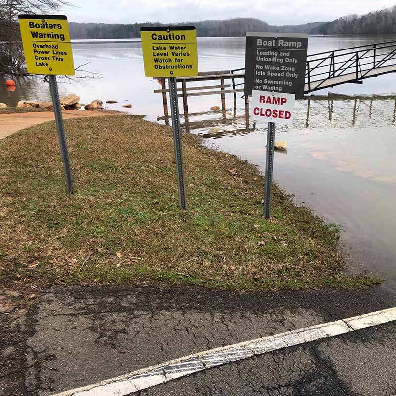 High water yesterday on Lake Hartwell