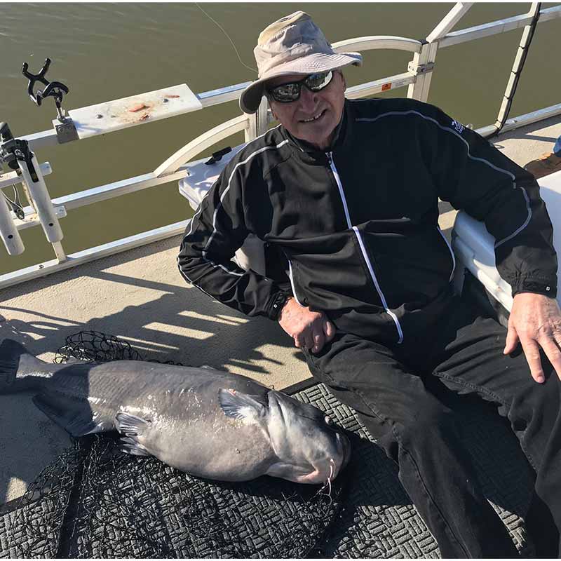 A big blue caught this week with Captain Rodger Taylor 