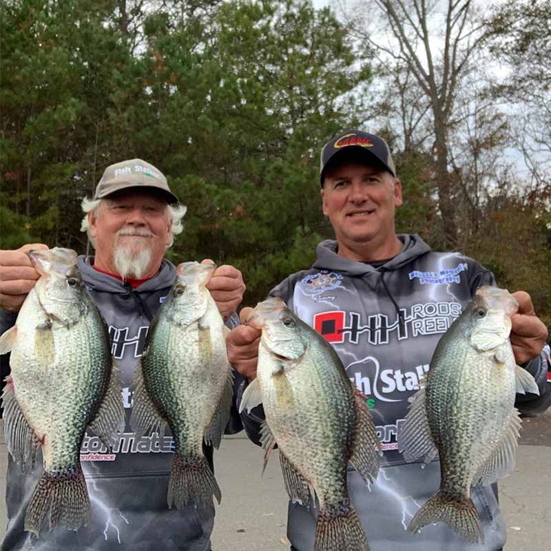 Will Hinson and his tournament partner with a big bag caught this week on Fishing Creek