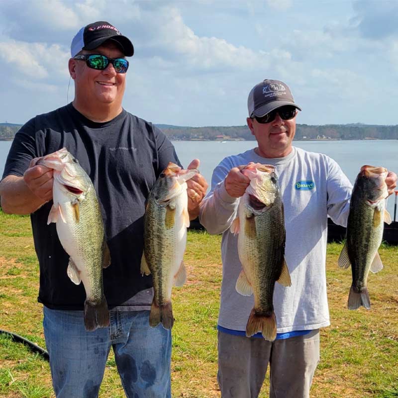 Dearal Rodgers and Trent McLaughlin with some good fish caught Saturday