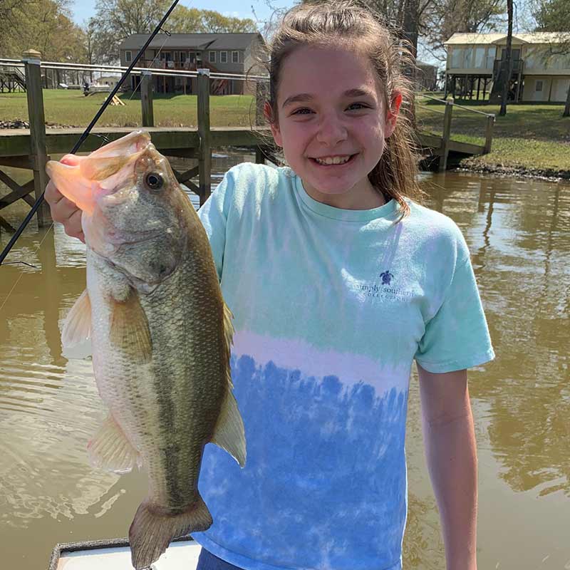 Sarah Rodgers with a good Wateree bass 