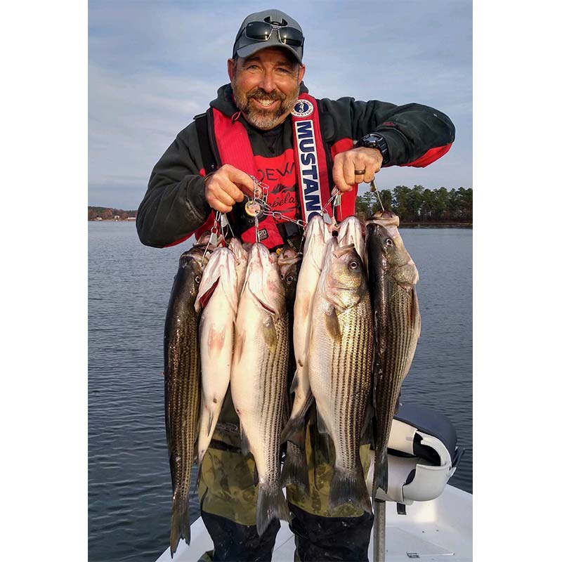 Captain Chris Nichols with a taste of what's coming on Lake Wateree