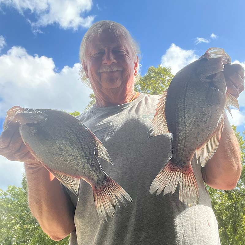 Will Hinson with a couple of good ones caught practicing