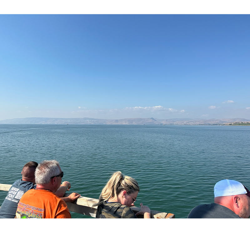 Dearal Rodgers took this photo looking out over the Sea of Galilee