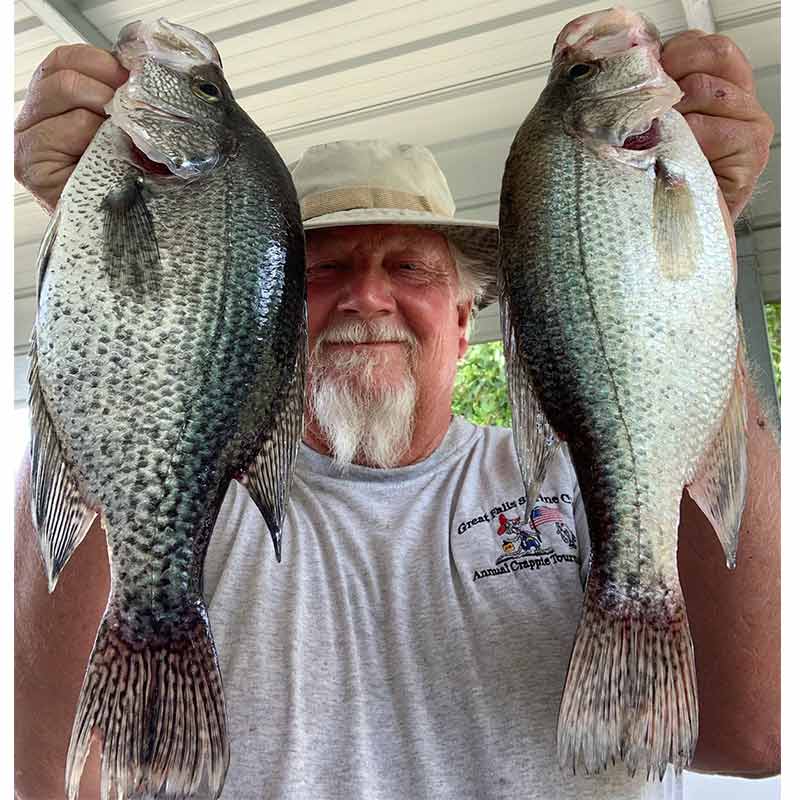 Will Hinson with a couple of the better ones he caught Sunday