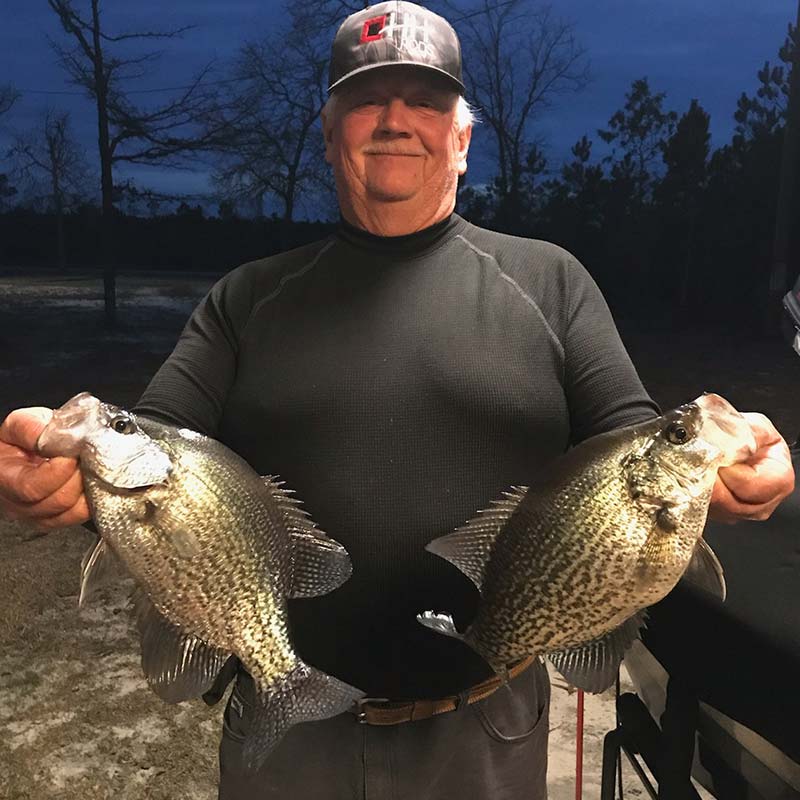 Will Hinson with a couple of nice Lake Wateree crappie