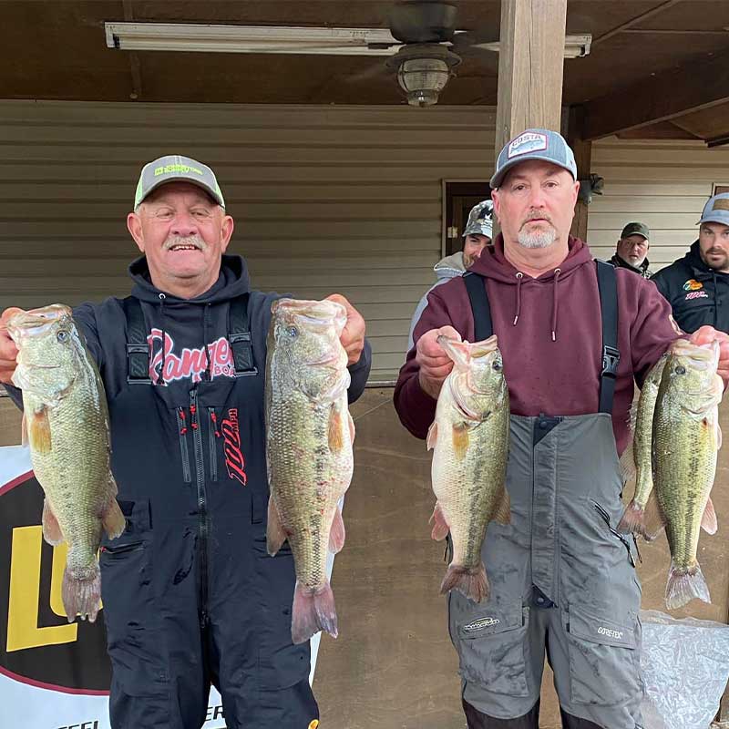 Dean Benfield and Donnie Maiers with 21.49 pounds Saturday