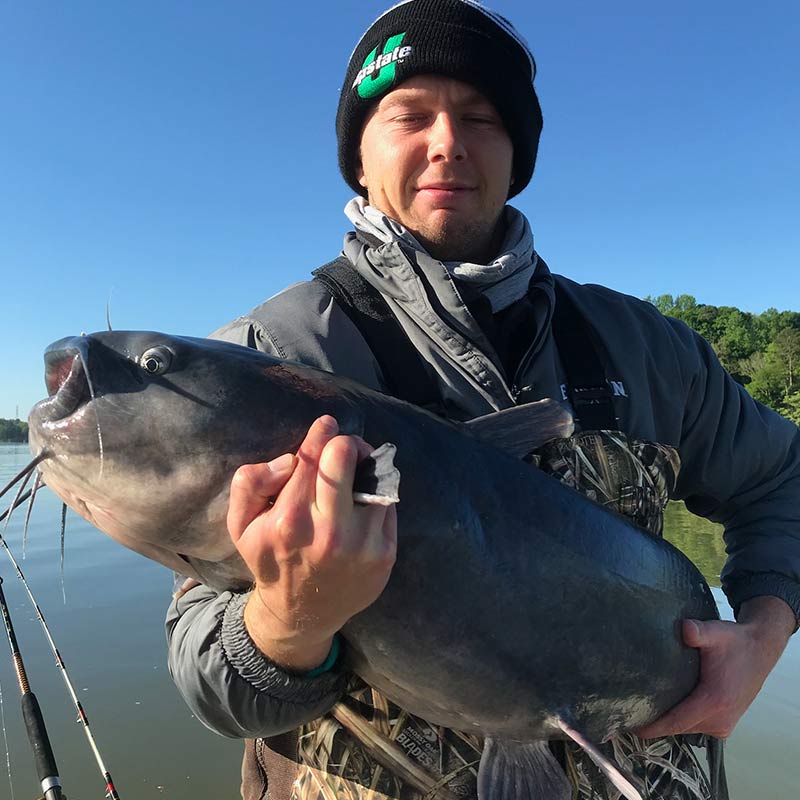 Jeff Taylor with a big Wateree catfish