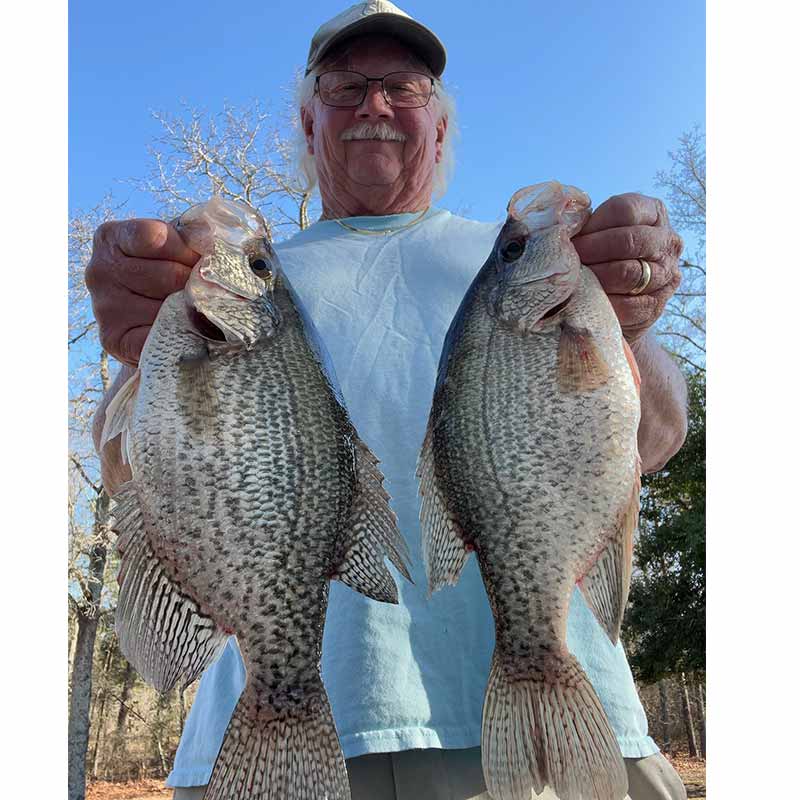 Will Hinson with a couple of Wateree slabs caught this week