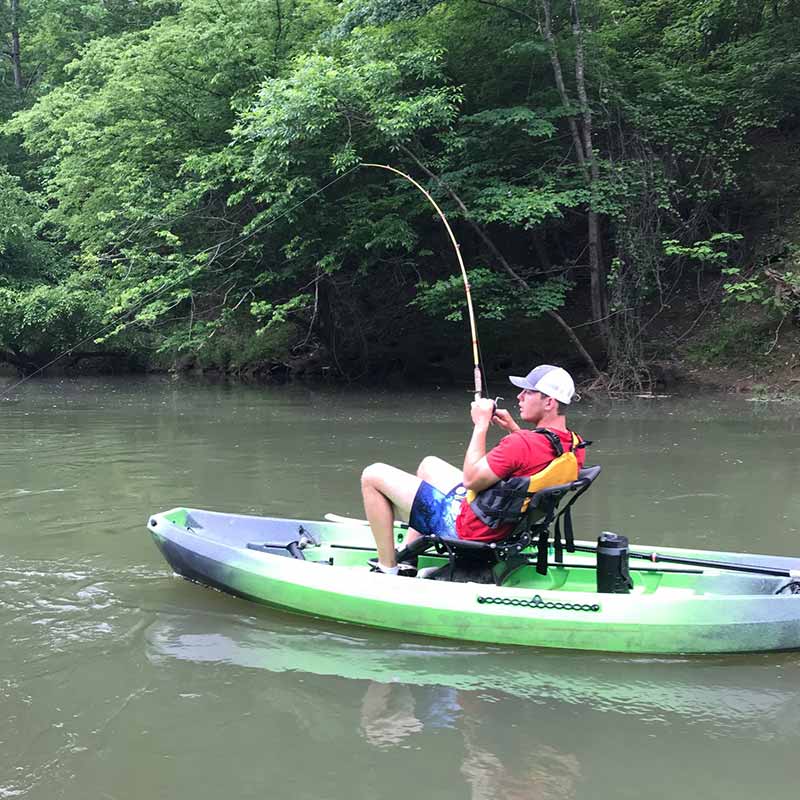 The Taylors have been heading up the river to avoid the wind on the big water