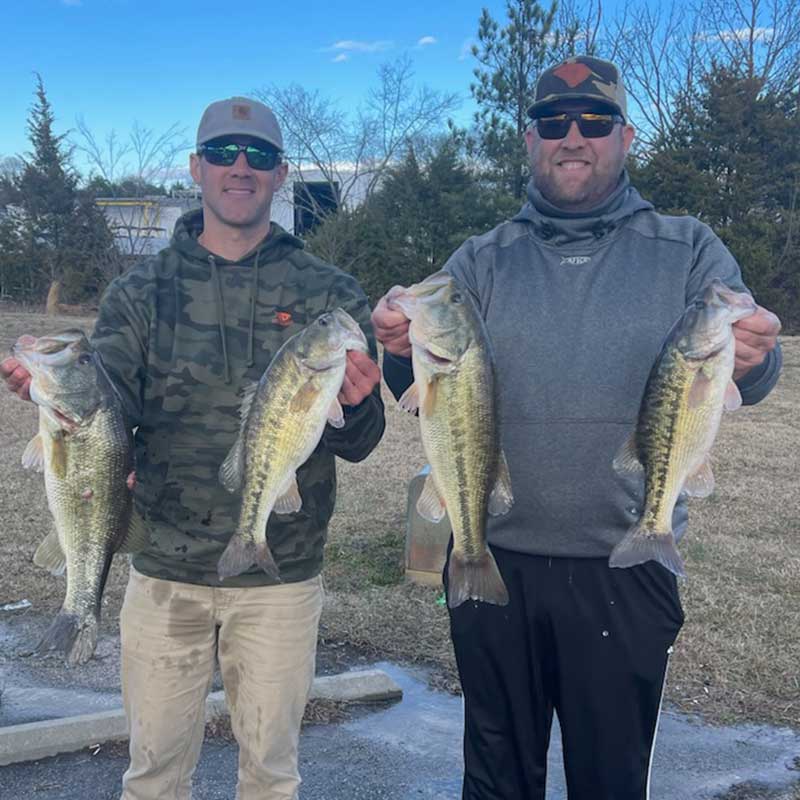 Reid McGinn with a winning bag