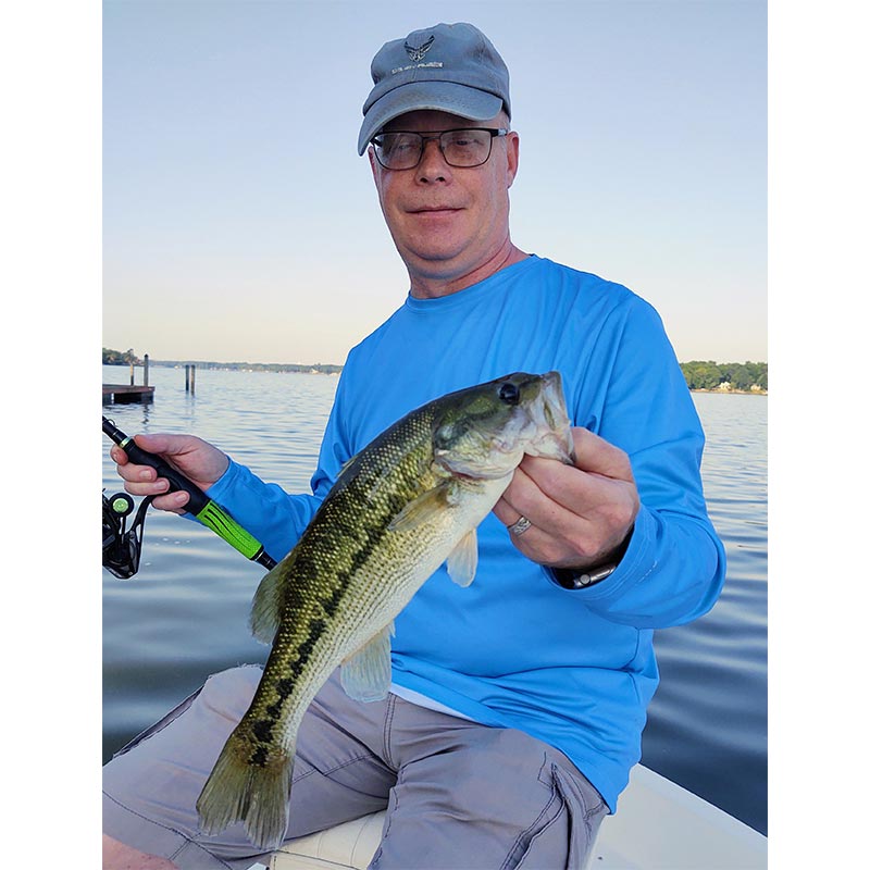 And Captain Chris can catch bass, too!