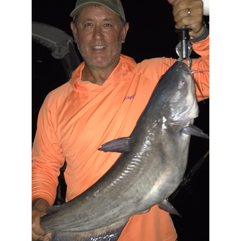 Captain Rodger Taylor with a "standard"-sized Lake Wylie catfish for right now