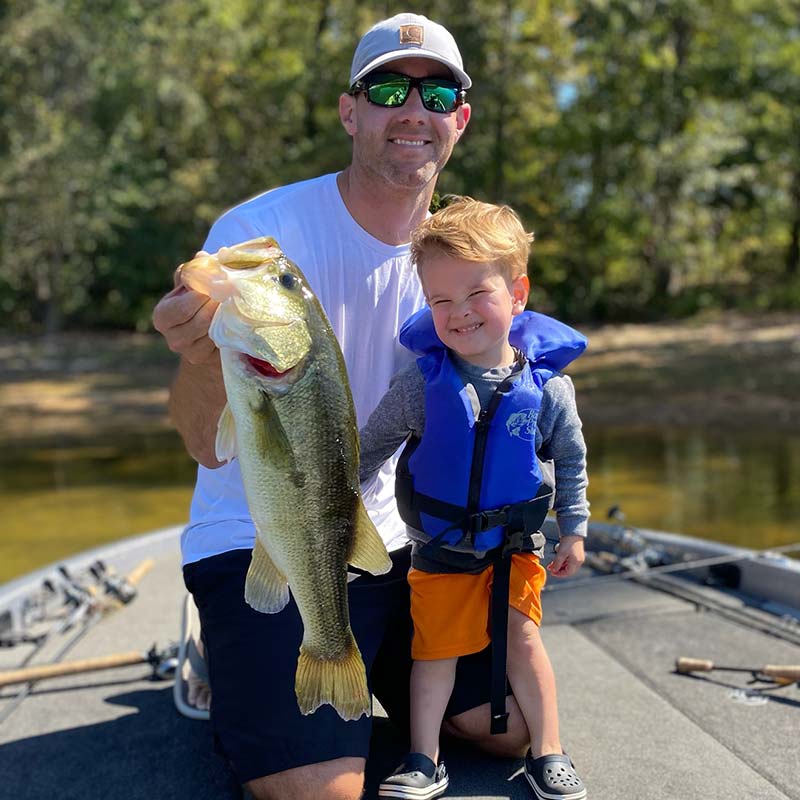 Reid McGinn and his son with a nice one this week