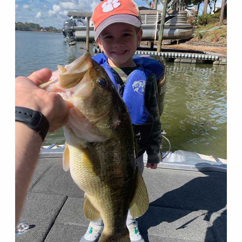 Reid McGinn and his son caught this almost 6-pounder Saturday