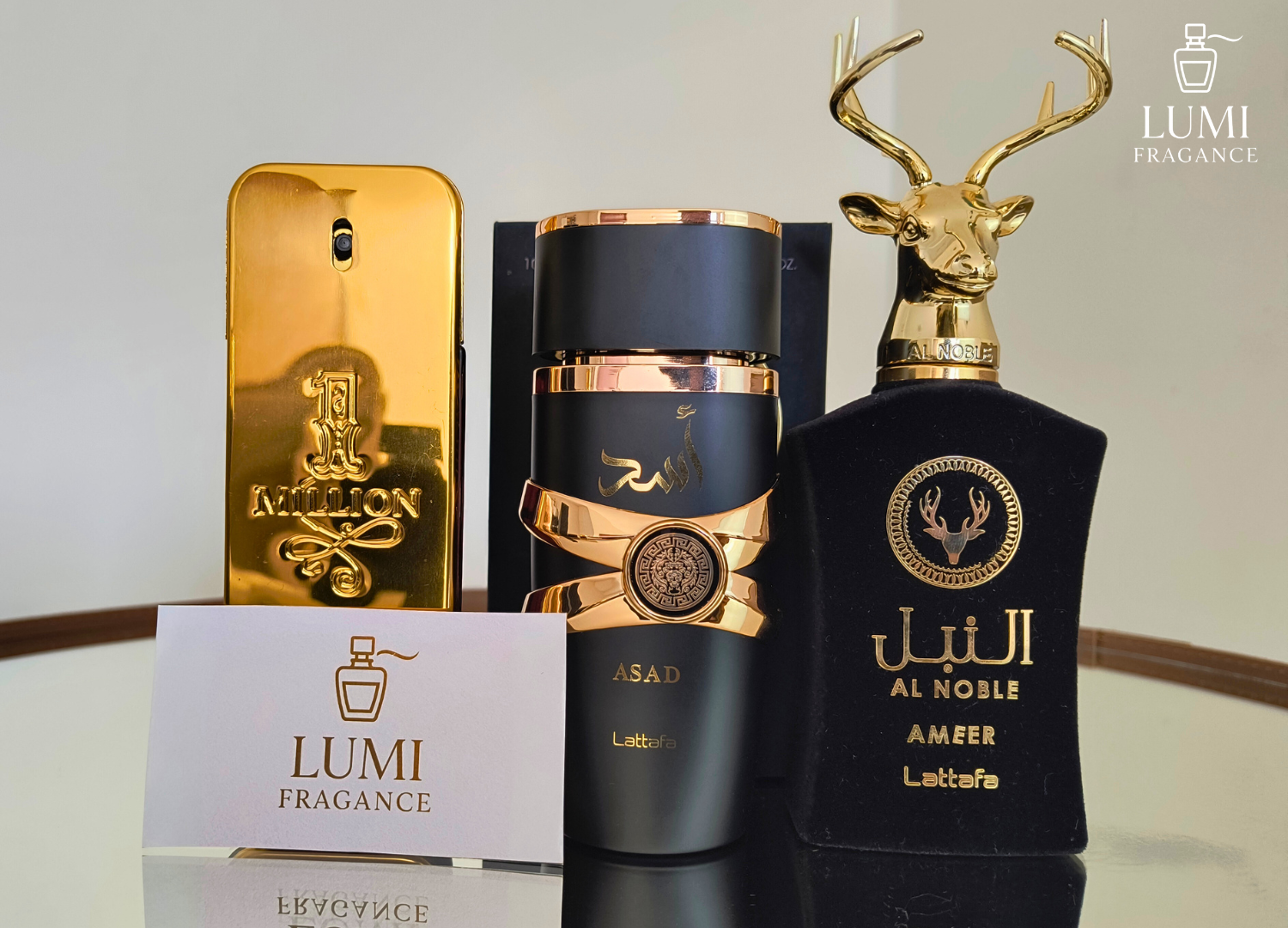 PROMOÇÃO COMPRE 1 LEVE 3 - Lattafa Asad, AL Noble Ameer e One Million da Paco Rabanne - Queima de Estoque 🔥 - 100ml Cada 1