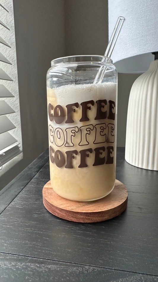 Personalized Iced Coffee Glass – poshpartyla