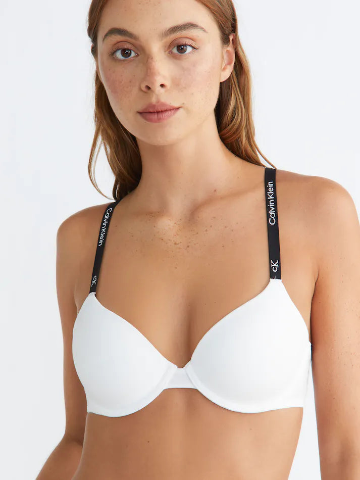Calvin Klein Underwear LIGHTLY LINED DEMI - Underwired bra - white