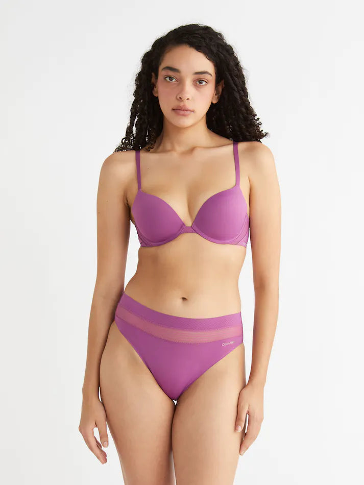 Kayser Women's Brazilian Push Up Bra - Pink Lavender - Size 12A