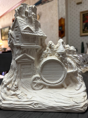 Ceramic Bisque Forest House - Gems & Minerals Rock