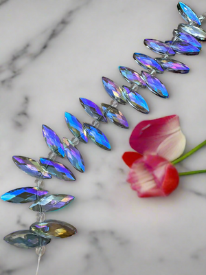 Marquise Faceted Bead Strand - Gems & Minerals Rock