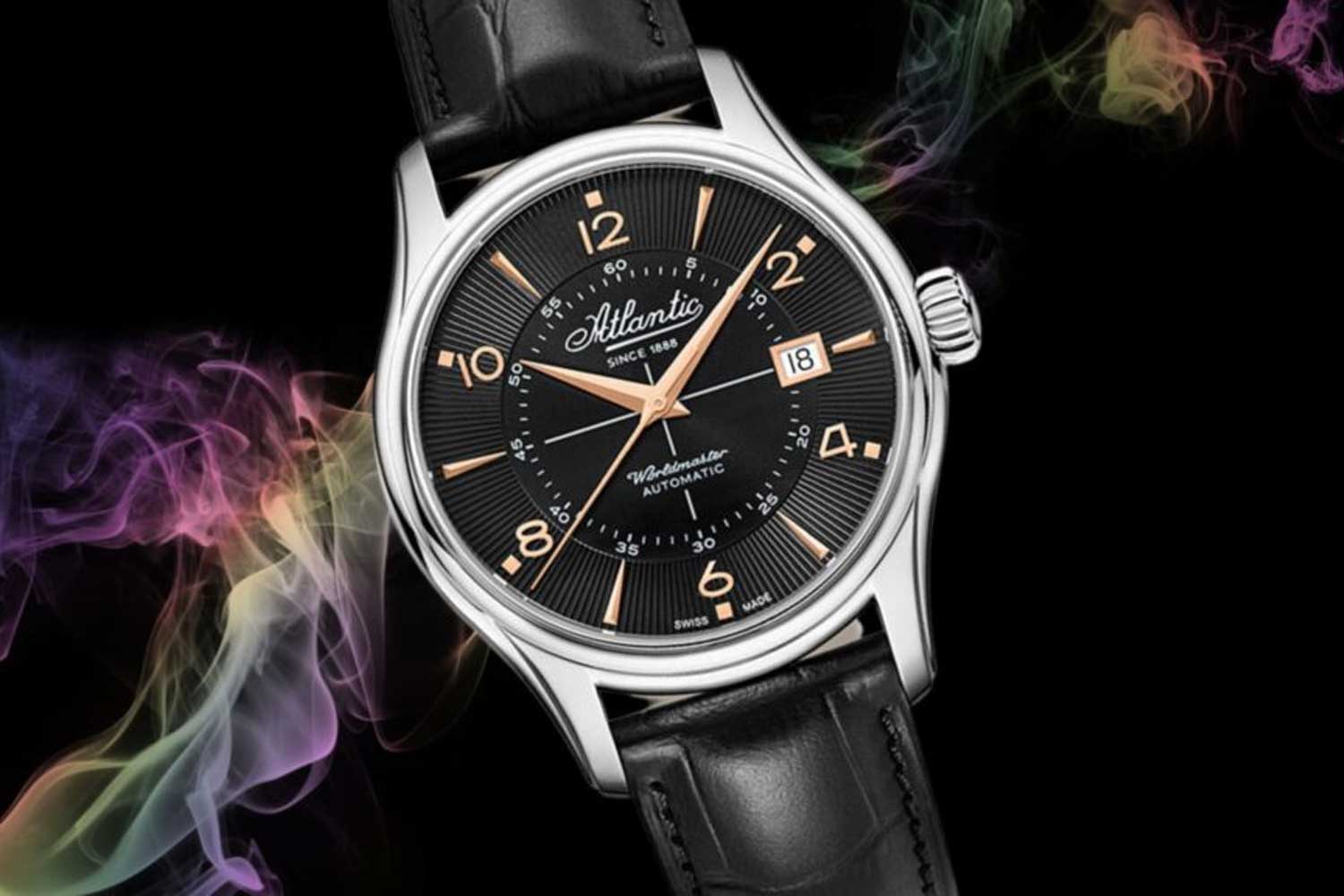 Atlantic Worldmaster 1888 Automatic 40mm | Black & Rose Gold