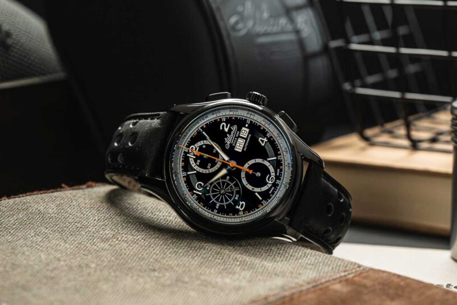 Atlantic Worldmaster Prestige Valjoux Black PVD Chronograph