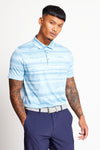 Slim Fit Printed Polo - Baby Blue