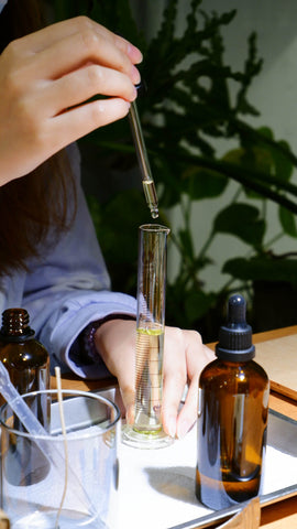 formulate candle workshop blending aroma oil