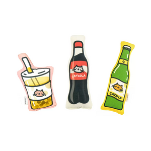 meowcard　猫ちゃんの飲み物のおもちゃ｜ビール・タピオカ・コーラ