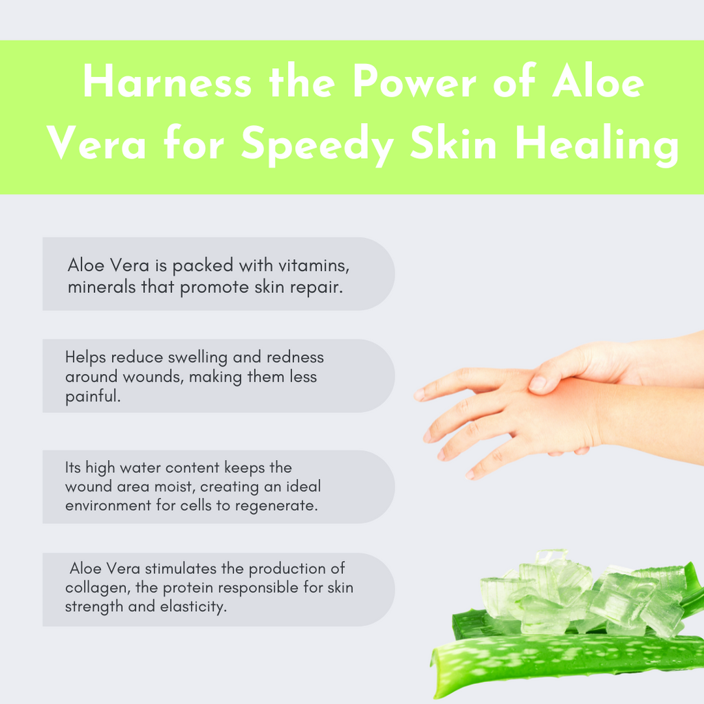 Promote Faster Healing of Skin Wounds with Aloe Vera Gel