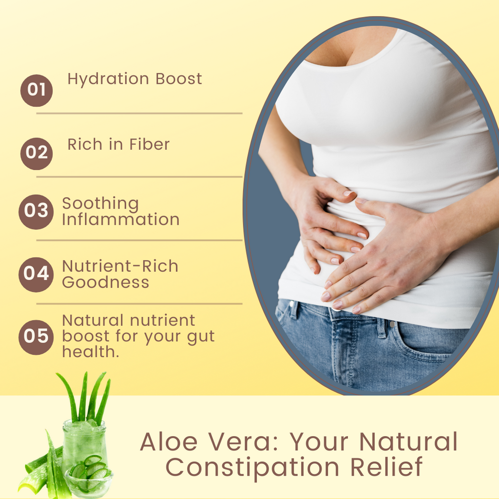 relieve constipation naturally with aloin-free aloe vera juice