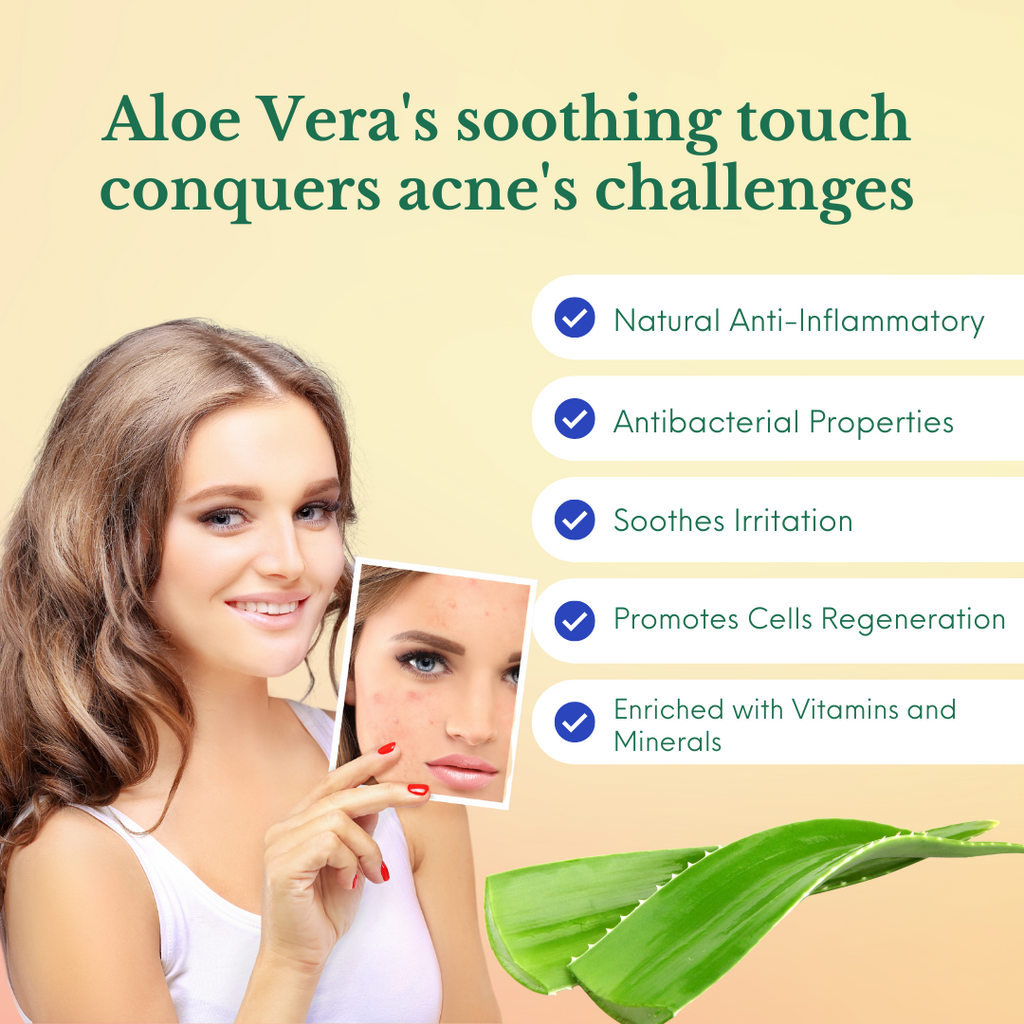 reduce acne and have clearer skin naturally with Aloe Vera Gel