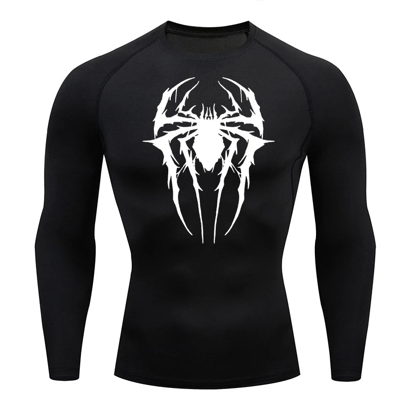 Consumed Web-Slinging Long Sleeve Compression Shirt