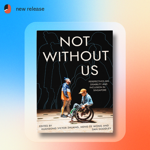The cover reveal of Not Without Us, featuring Shigga Shay & Wheelsmith in the cover image. The cover image is placed above a gradient background of blue, orange and light yellow blended to form a patchy-mix like gradient as the background.