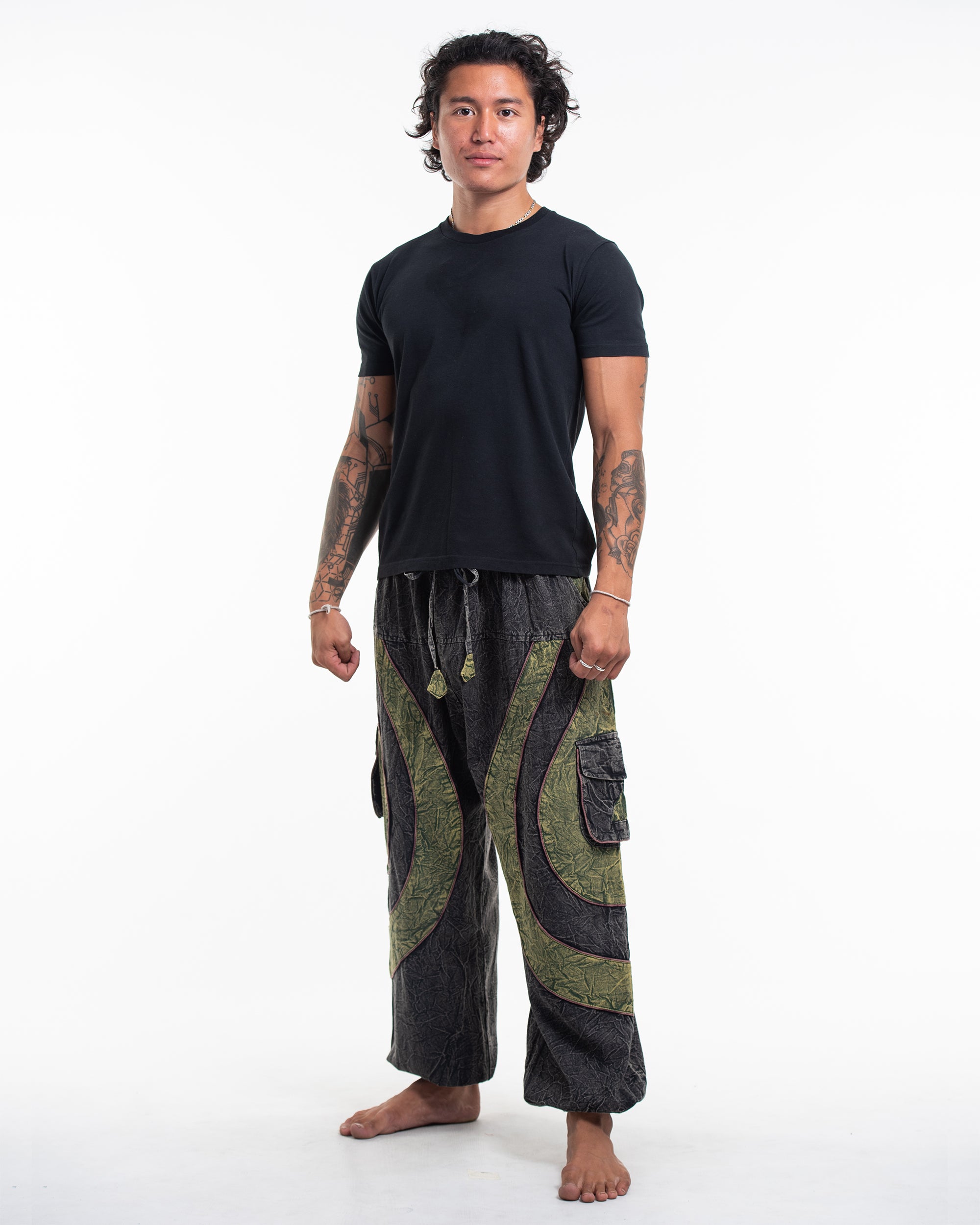 Solid Color Women's Tall Harem Pants in Black