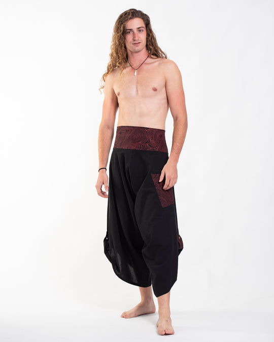 Buy Men's Red Owl Bohemian Hippy Harem Pants For Travel Yoga Dance – Enimane