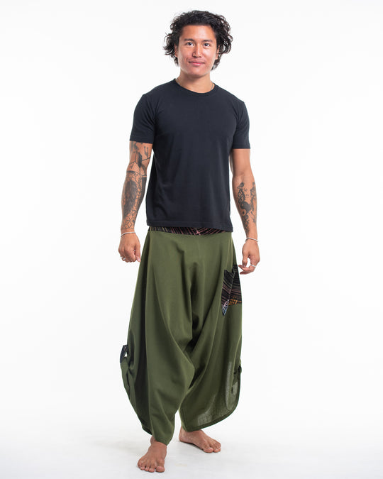 Harem Pants Men, Samurai Pants, Festival Drop Crotch Pants, Ninja Pants,  Japanese Pants, Thai Pants, Burning Man Clothing, Hippie Pants 