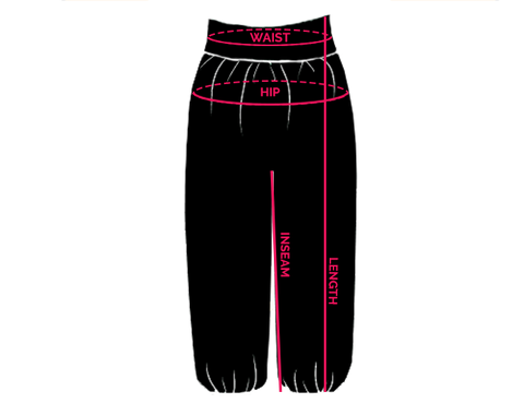 Size Guide – Harem Pants