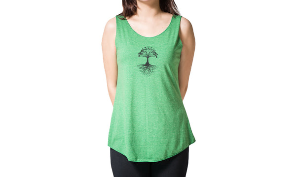 Loose Soft Vintage Style Women's Tank Tops Tree of Life Green – Harem Pants