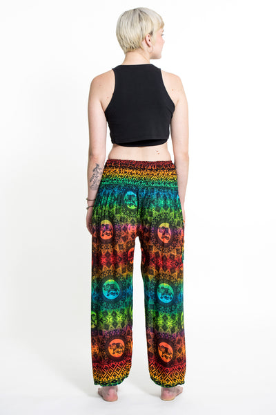 Rainbow Elephant Women's Elephant Pants in Orange – Harem Pants