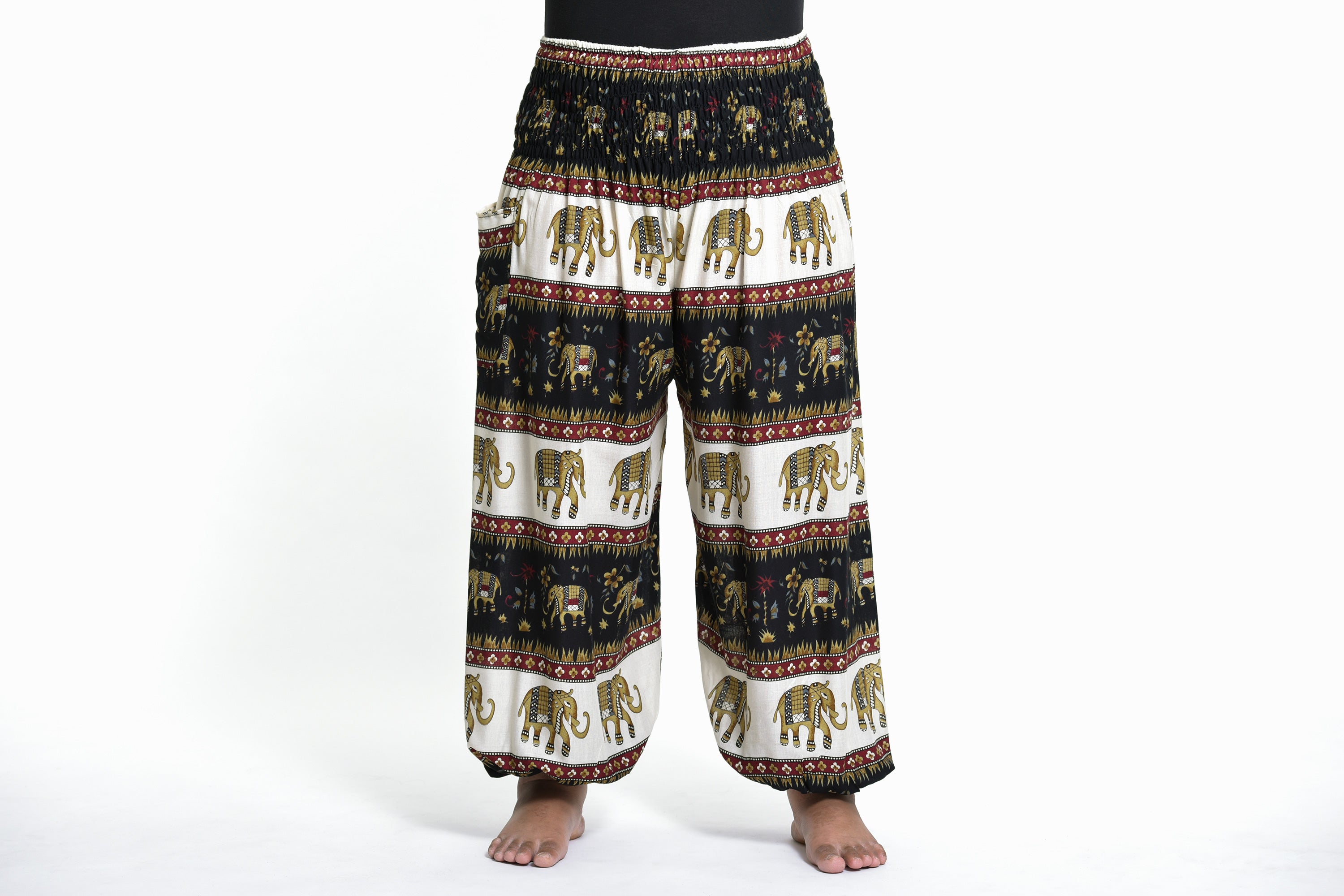 Plus Size Elephant Bliss Women's Elephant Pants in Black – Harem Pants