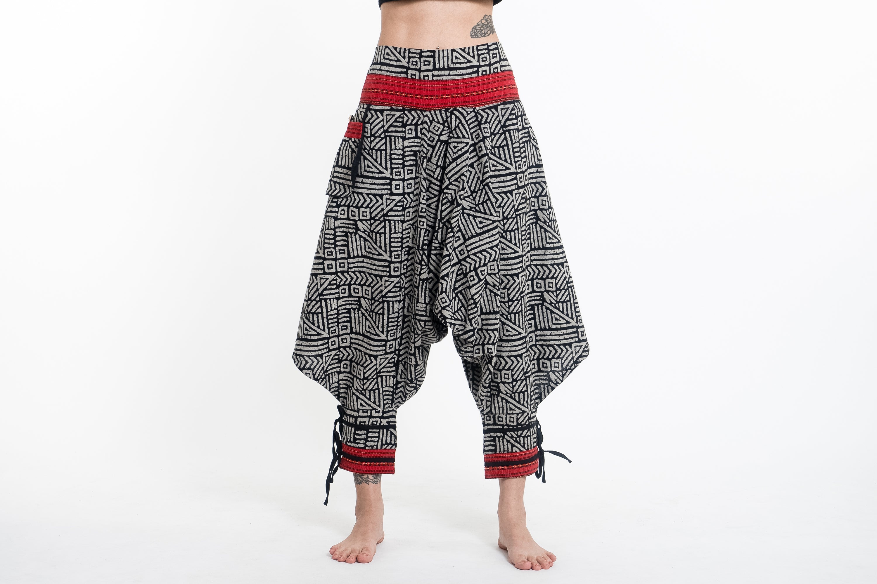 Assorted Set of 10 Plus Size Thai Hill Tribe Fabric Harem Pants with A –  Sure Design Wholesale