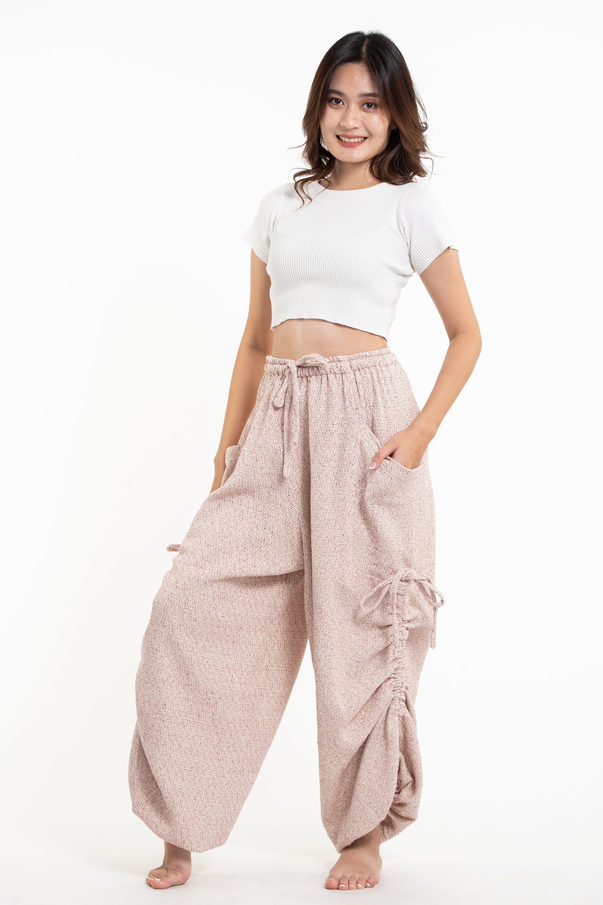 Ladies Summer Trousers Made of Cotton Linen 7/8 Length Bloomers Harem  Trousers Solid Color Lightweight Jogging Trousers Stretch Comfortable Beach  Trousers Leisure Trousers, Pants -  Canada