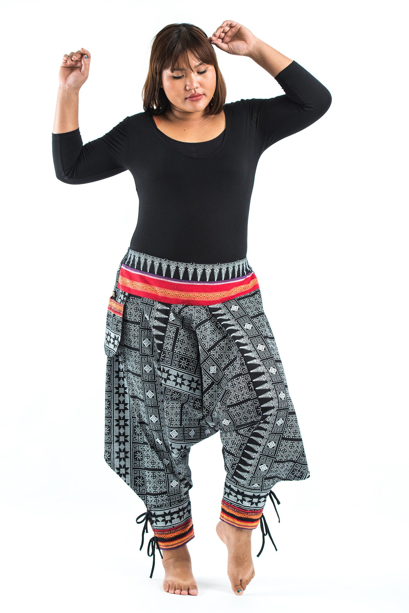 Buy Multi Trousers & Pants for Girls by INDIWEAVES Online