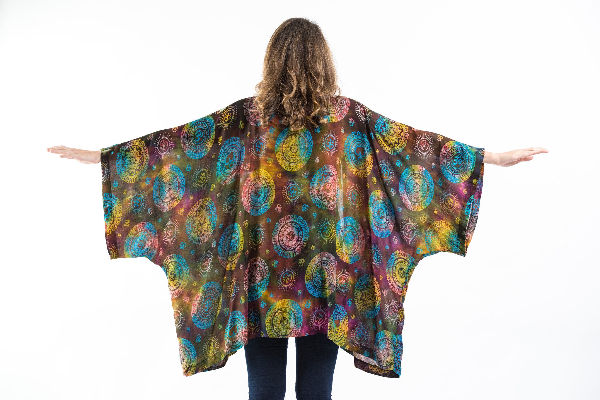 Tie Dye Ohm Kimono Cardigan in Disco – Harem Pants