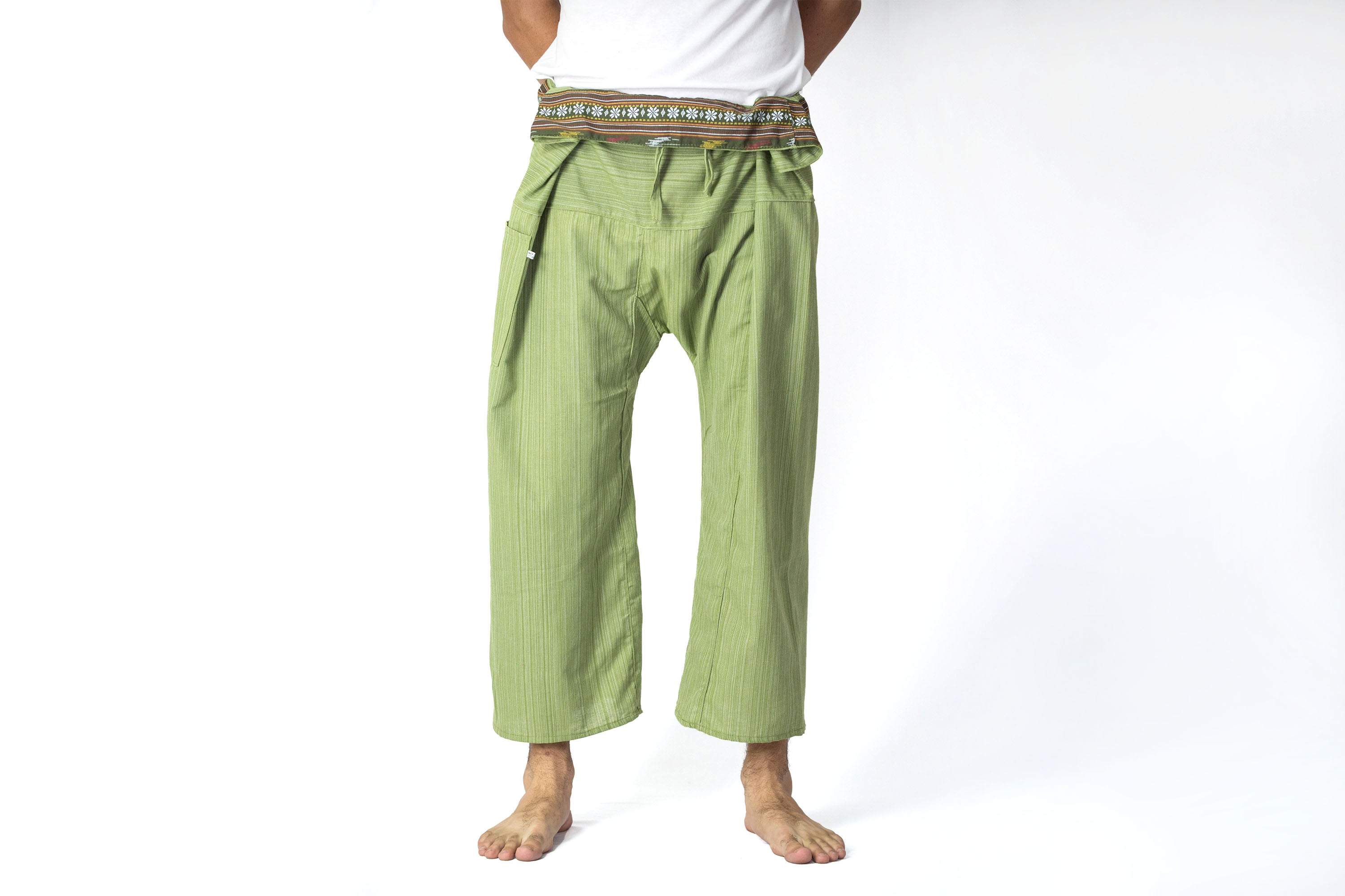 Wholesale Assorted set of 10 Unisex 2-Tone Pin Stripes Thai Fisherman Pants  – Sure Design Wholesale